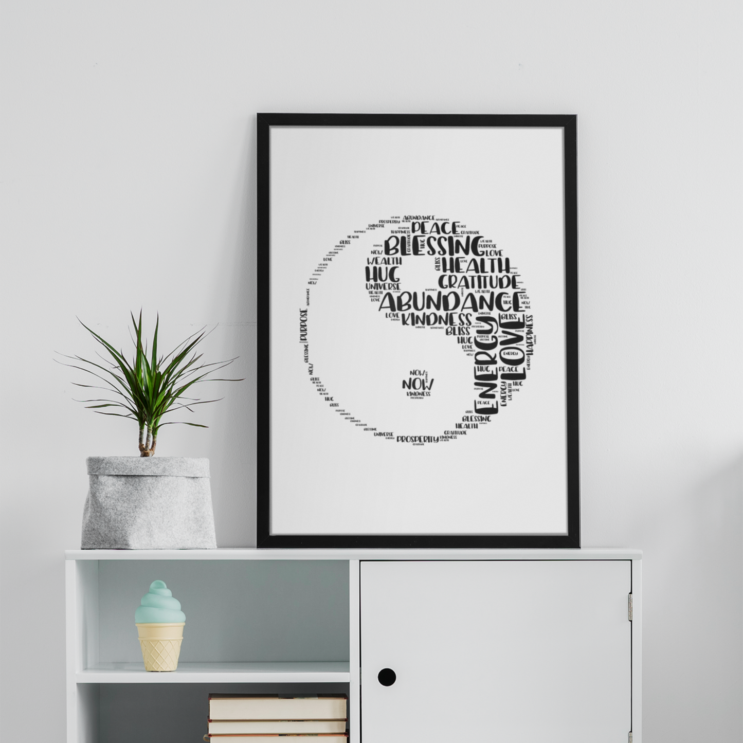 Yin Yang Framed Poster