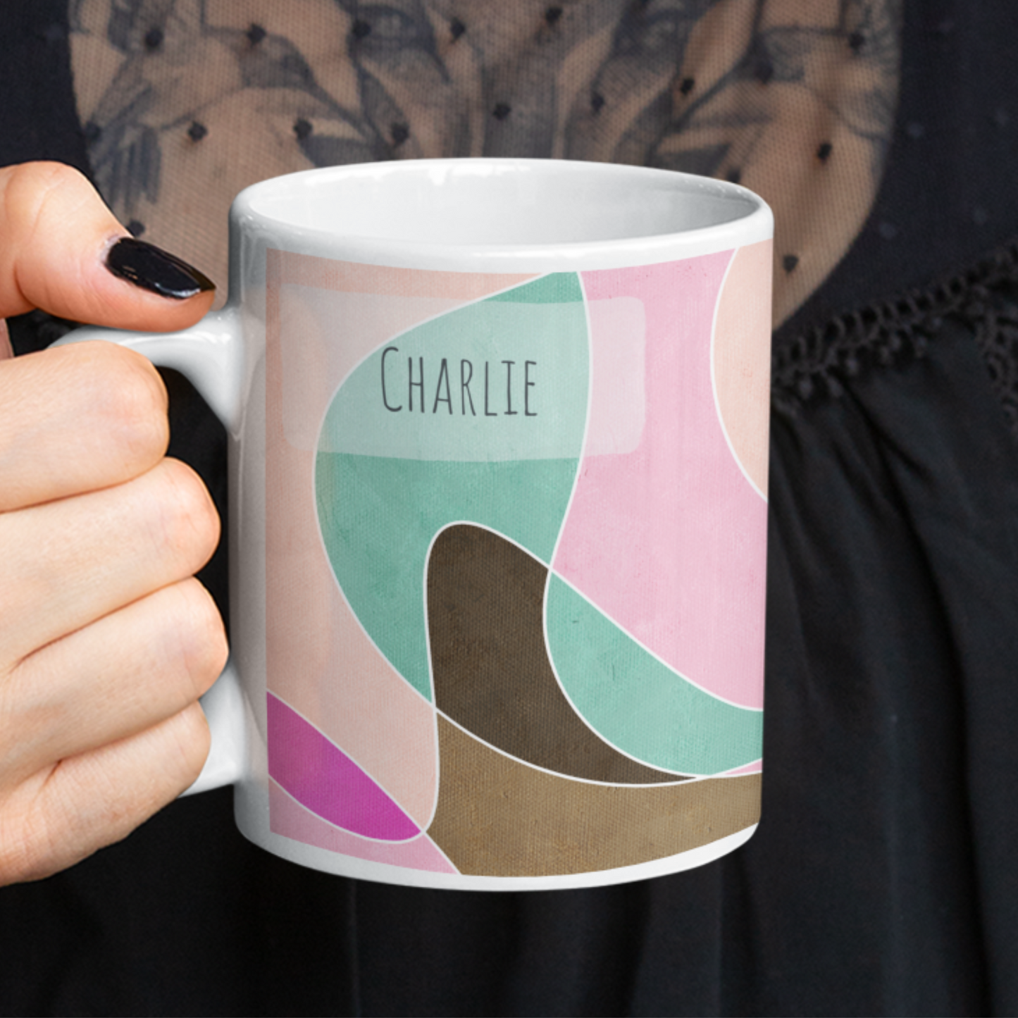 Fluid Personalised Coffee Mug