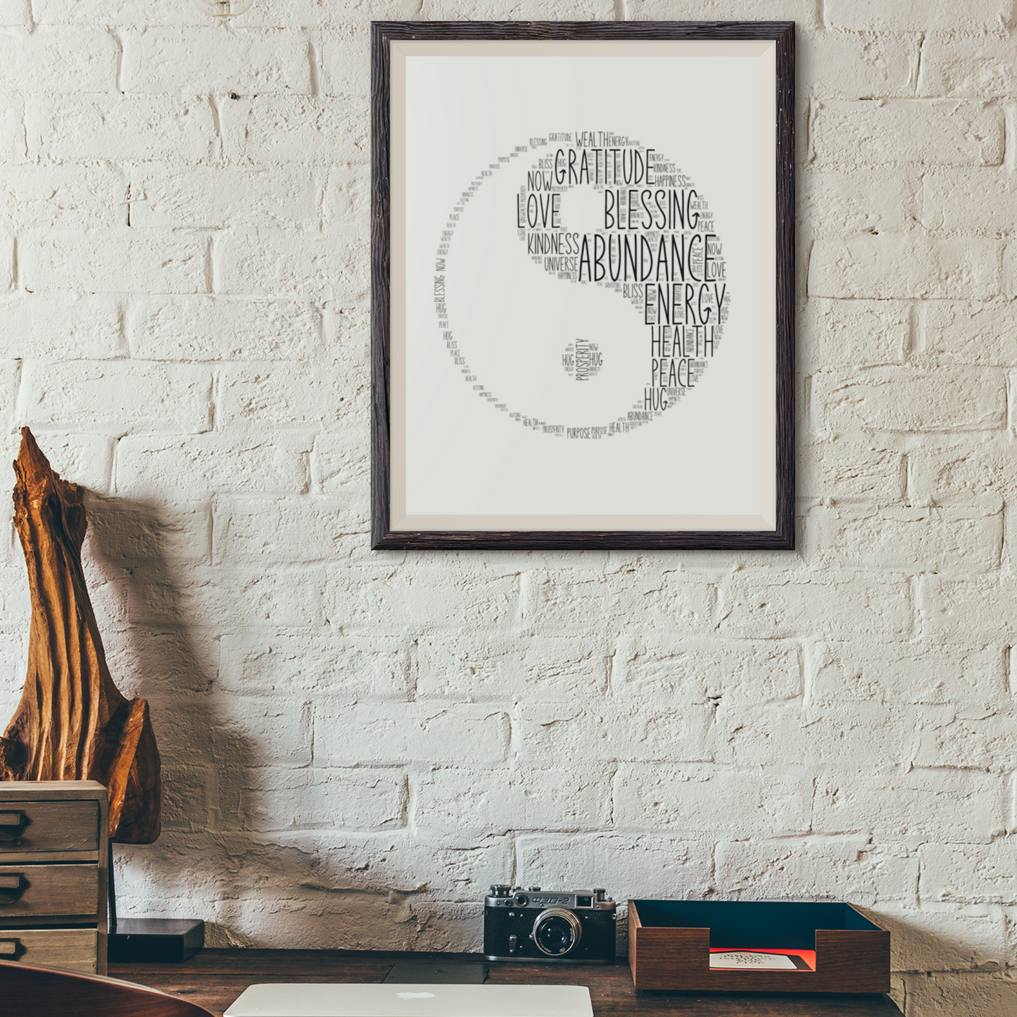 Yin Yang Framed Poster
