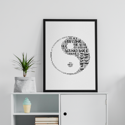 Yin Yang Framed Poster