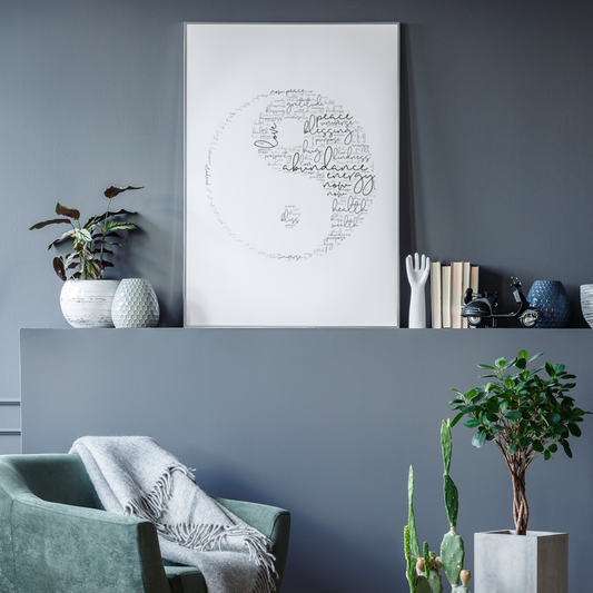 Yin Yang Framed Poster