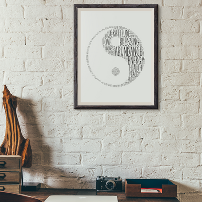Yin Yang Framed Poster