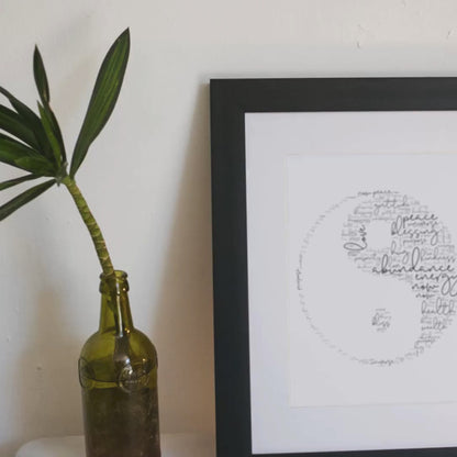 Yin Yang Framed Poster